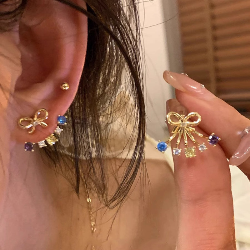 One Cold Style Simple Metal Earrings Retro High Fashion Style Texture Round Earrings