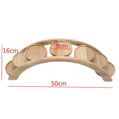 Hotpot arch bridge plate sushi bridge boat tableware Dessert wooden dim sum plate sushi tray japanese kitchen bento  sushi plate