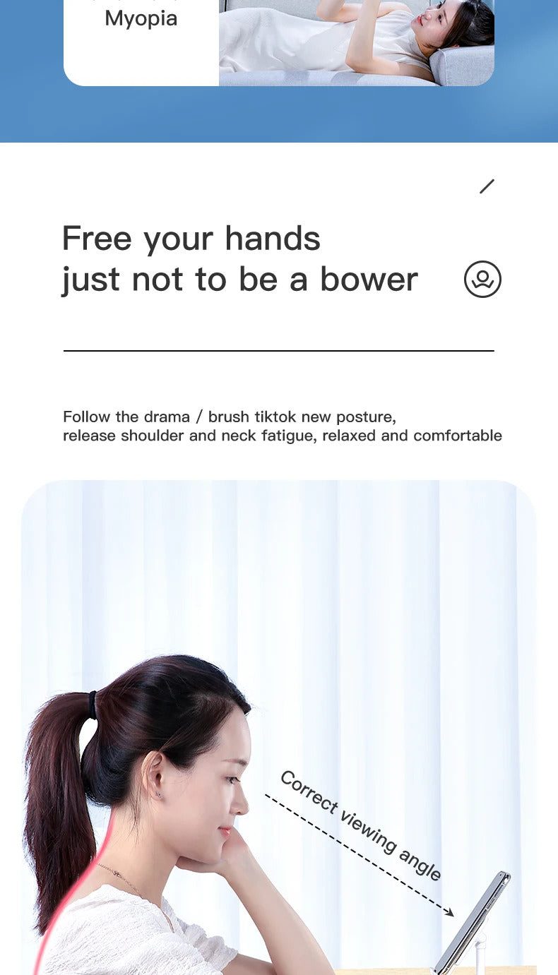 SmartDevil Phone Holder Foldable Stand Holder for iPhone 12 Pro Max Adjustable Desk Holder Stand for iPhone 11 Pro Max X XS XR 8