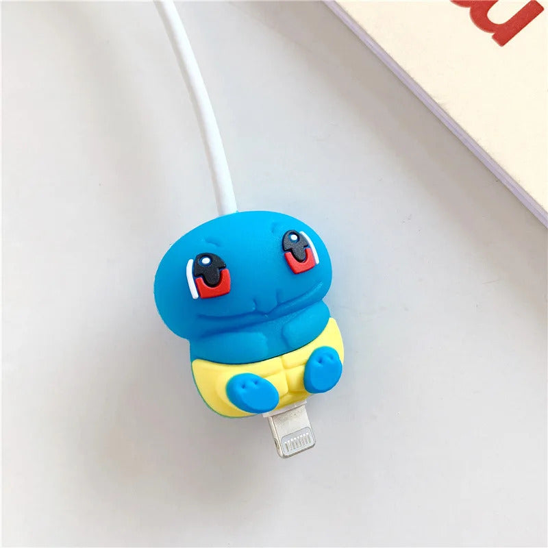 Pokemon Pikachu Doll Data Cable Protective Cover Kawaii Anime Pikachu Protective Cover Mobile Phone Accessories Anti-breakage