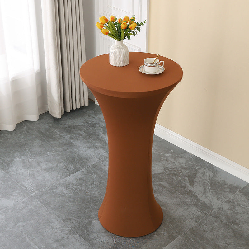Elastic Cocktail Table Cover Table Skirt Bar Skirt Display Table Hotel Wedding Round Event Cloth High Table Cover