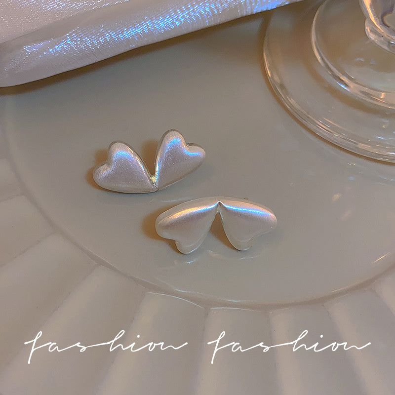 925 Silver Needle Hong Kong Style Retro Metal Earrings Women's High-Grade Geometric Simple Bracelet Ear Clip All-Match Exaggerated Commuter Earrings