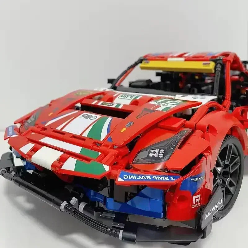 NEW Technical 488 GTE 1684PCS Speed Sports Car Building Blocks Set Model 42125 MOC Racing Vehicle Assemble Toys Brick Kid Adults
