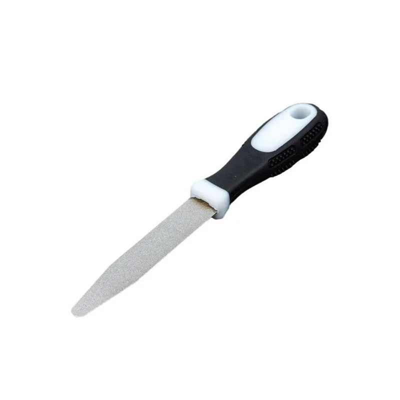 Diamond Sharpening Stone With One Stone And Two Birds Double-sided Flat And Curved Design Easy To Grip Handle Knife SharpenerNew