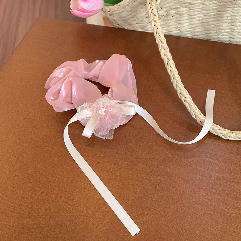 Vacation Organza Flower Hair Clip Travel Outing Hair Accessories Atmosphere Clip Duckbill Clip Hairpin Side Clip Hair Ornament