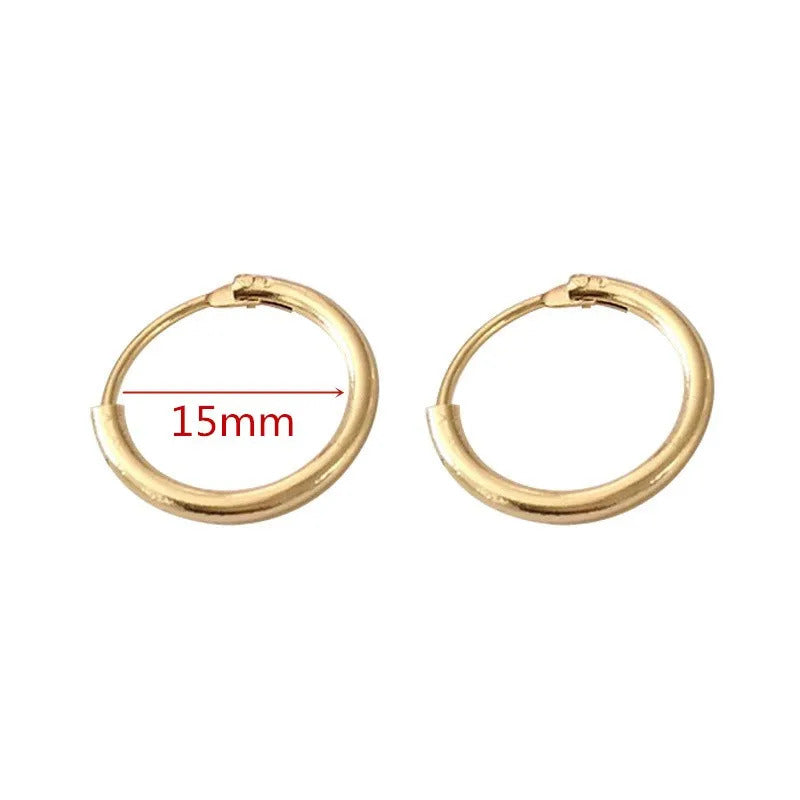 Fashion Large Hoop Earrings 40mm 60mm 80mm Big Smooth Circle Earrings Round Brincos Loop Earrings for Women Jewelry Party Gifts