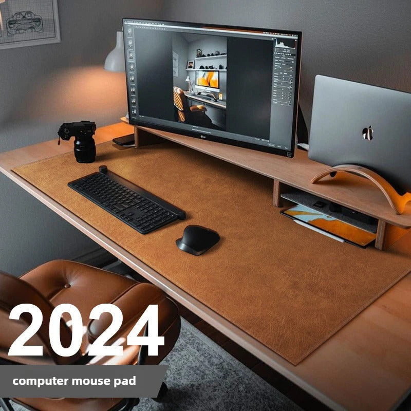 Retro Mousepad Mouse Pad Large Waterproof Non-slip PU Suede Desk Mat Computer Keyboard Desk Pad Mouse Mats Gaming Accessories