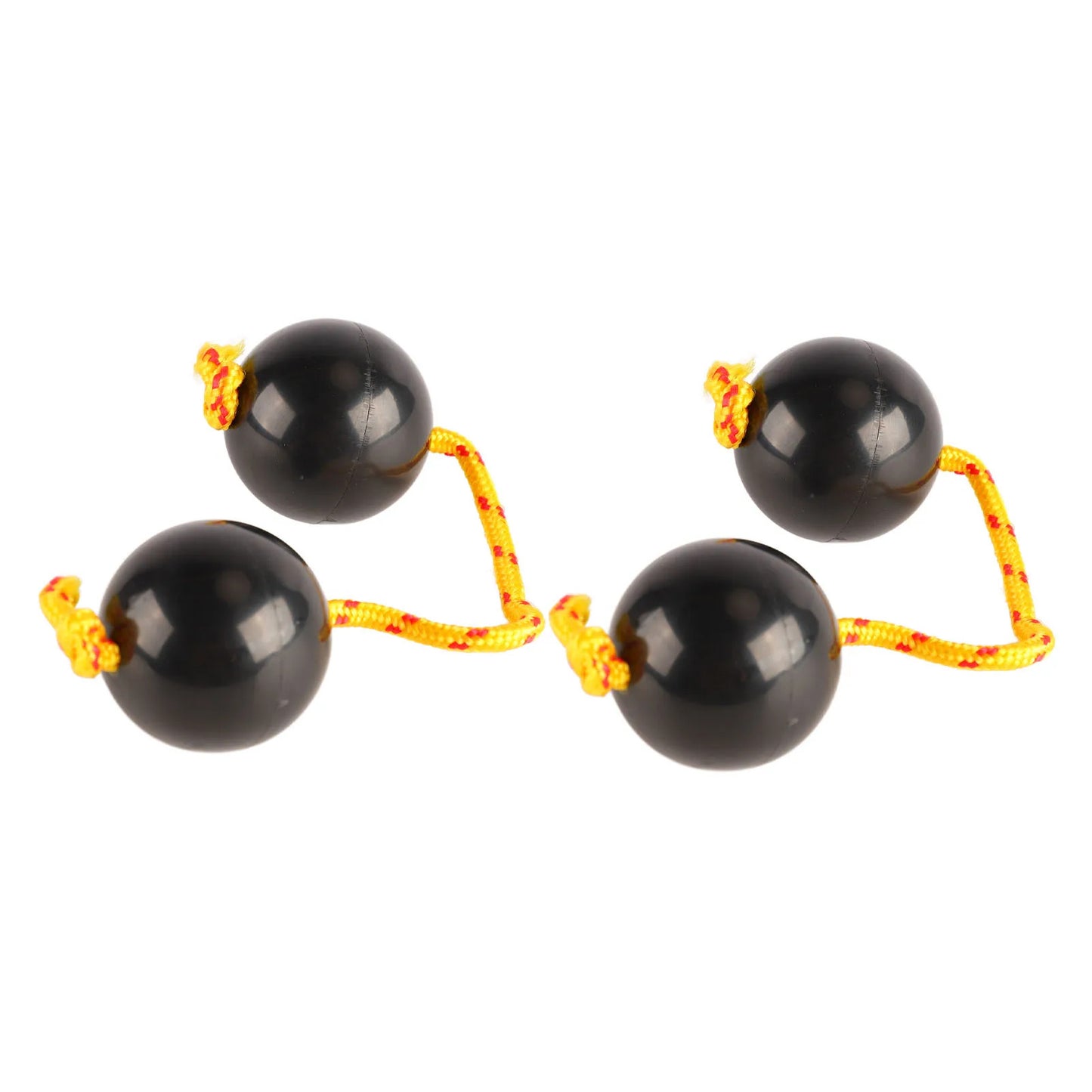 2Pcs African Rhythmic Ball Adjustable Black Comfortable African Shaker Rattle Ball for Entertaining