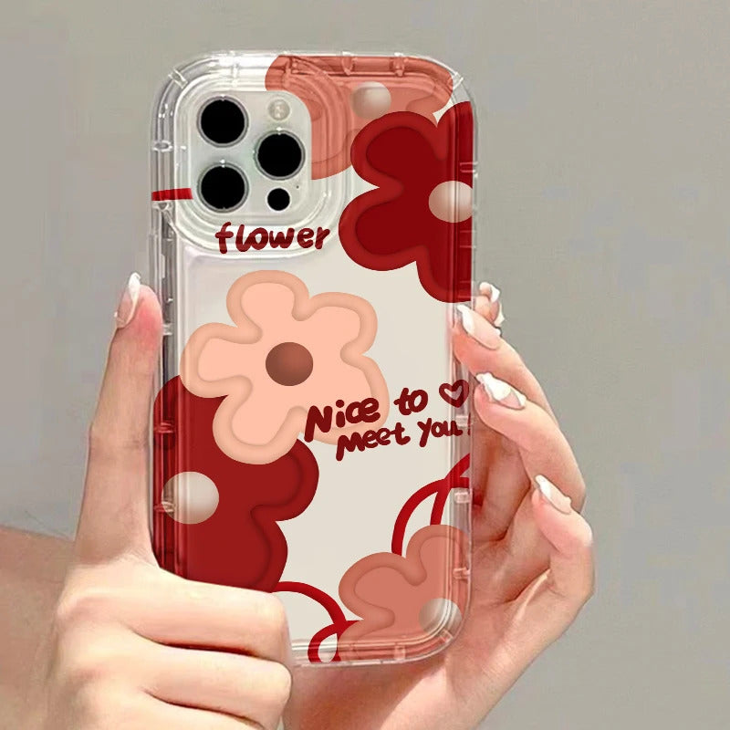Oil Painting Flower Phone Case For iPhone 15 Case iPhone 11 13 12 14 Pro Max 7 8 Plus X XR XS SE 2020 Shockproof Soft Back Cover
