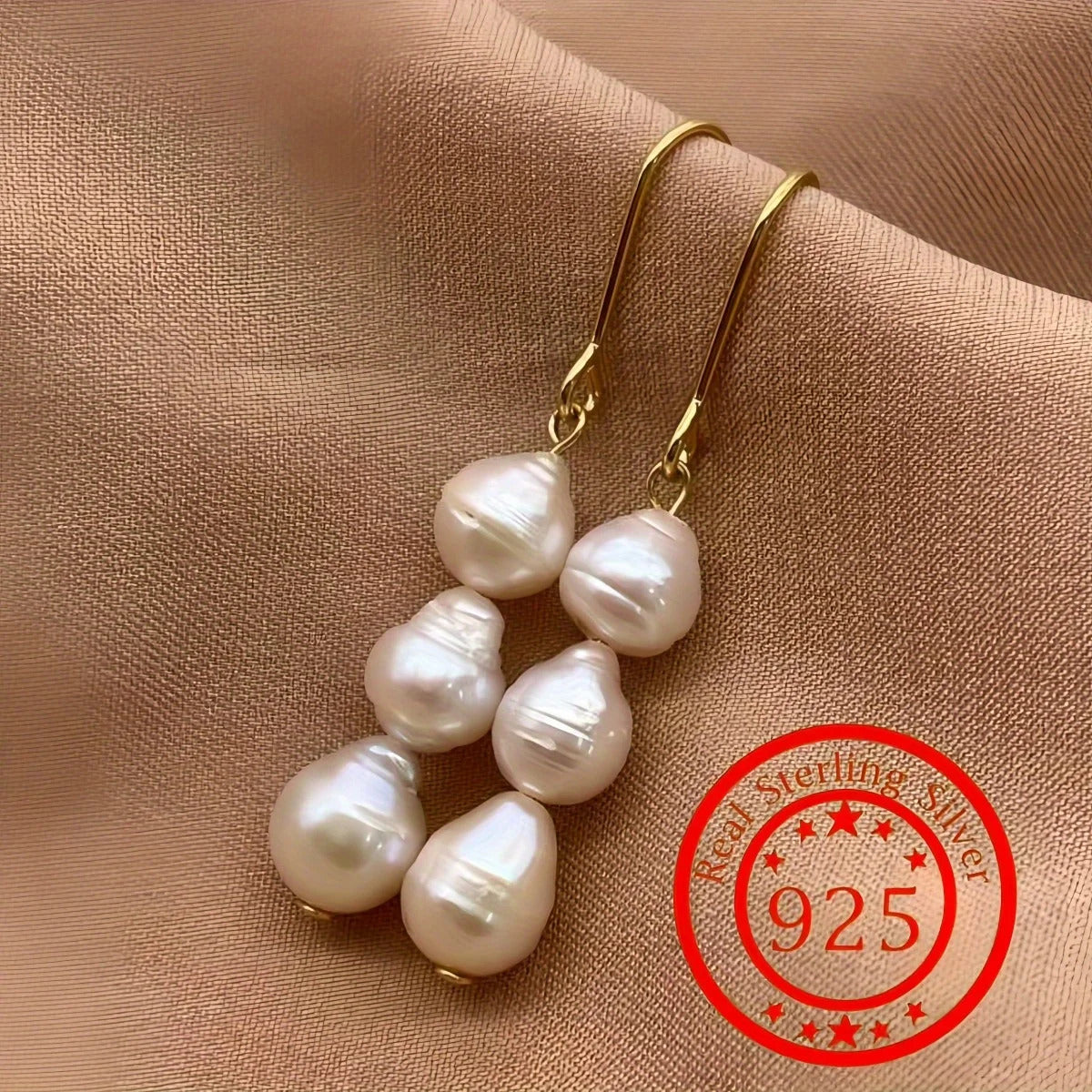 Fashion Wedding Jewelry Earrings, Silver Pearl Earrings, Minimalist Style, Women's Earrings, The First Choice For Giving Gifts
