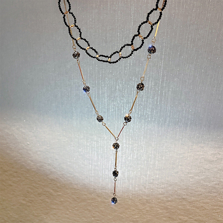 Y-type necklace 2025 new clavicle chain collar braided neck chain