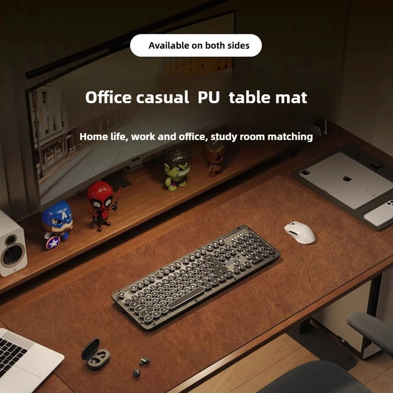 Retro Mousepad Mouse Pad Large Waterproof Non-slip PU Suede Desk Mat Computer Keyboard Desk Pad Mouse Mats Gaming Accessories
