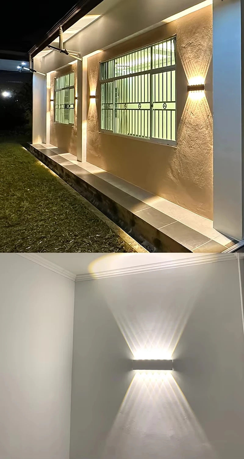 Aluminum LED Wall Lamp Waterproof IP65 interior wall light Up and Down Outdoor Garden Lights Bedroom Living Room Stairs Lighting