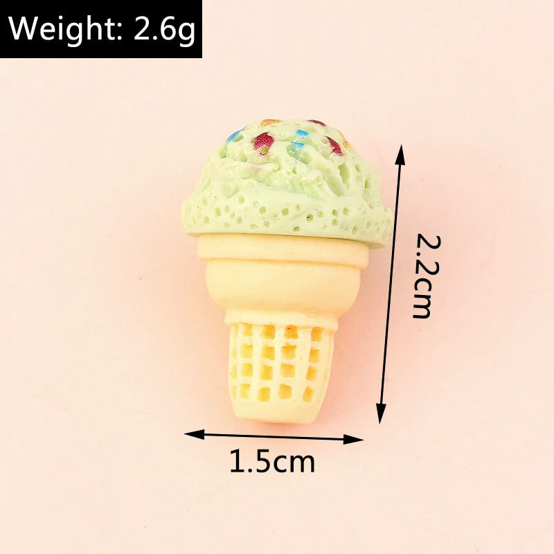 Leslie Random Mix 10pcs Cute New Miniature Dollhouse Simulated Food Snacks Mini Bread Cake for Girls BJD Doll Kitchen Toys