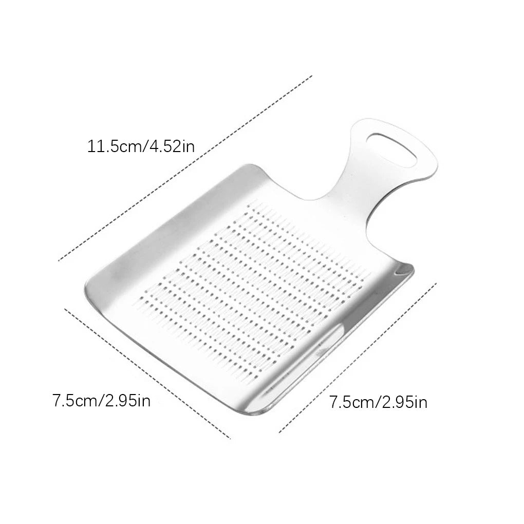 Ginger Grater Wasabi Grater Crusher Stainless Steel Garlic Grinder Kitchen Fruit Root Vegetables Ginger Grinding Tool