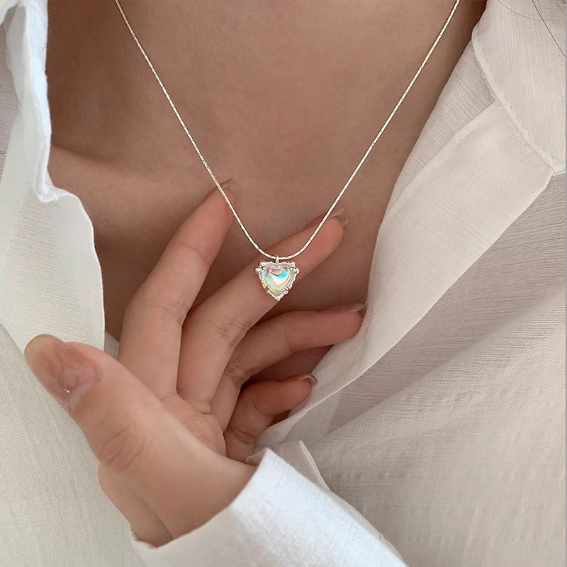 Liluo New S925 Sterling Silver Pearl Necklace Accessories for Women, Non-Fading, High-End Feel, Versatile Spring and Summer Clavicle Chain Wholesale