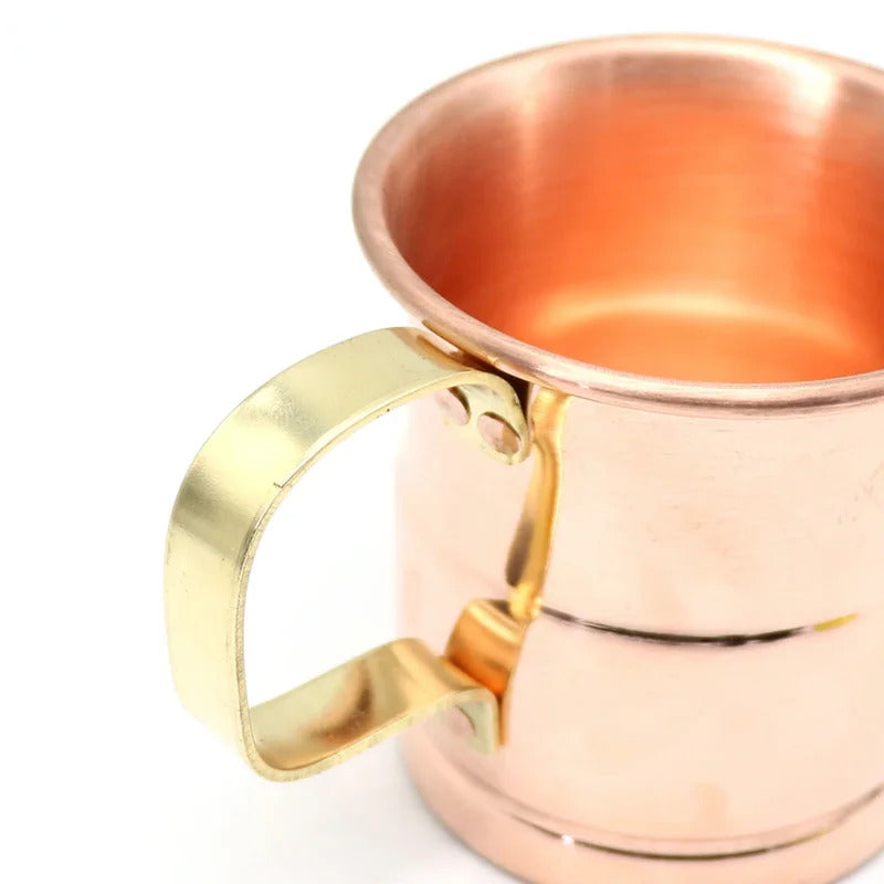 1PCS Pure Copper Beer Cup Handcrafted Moscow Mule Milk Cup Drinkware Coffee Cup