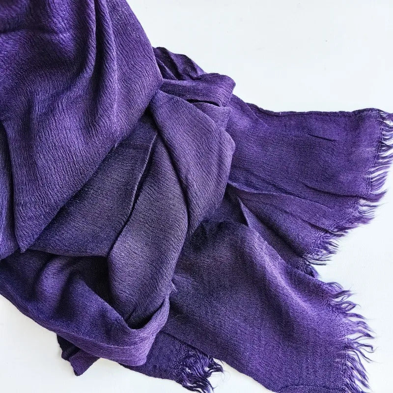 61 Colors Soft Cotton Viscose Scarf Rayon Material Muslim Hijab Mid Eastern Plain Solid Color Headscarf With Tassel