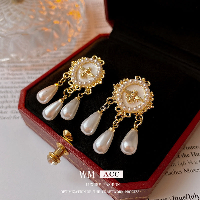 Vintage Earrings Fashion Versatile Ear Jewelry Niche Light Luxury High-end Accessories