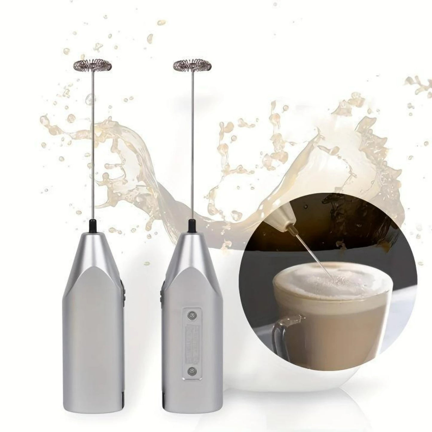 Stylish Essential Household Supplies for Coffee Lovers - Perfect Frothy Coffee with Handheld Imitation Stainless Steel Milk Frot