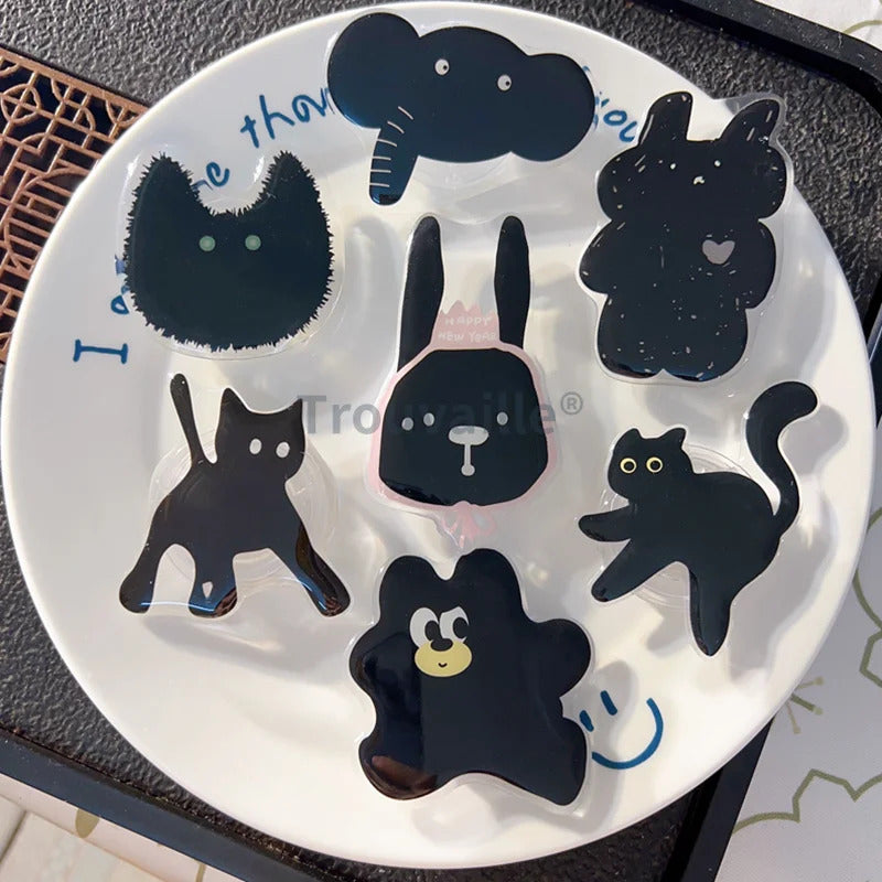 Trouvaille Phone Grip Toks Cellphone Stand Holder Mobile  Bracket Cute Korea Cartoon Finger Ring Holder Griptok