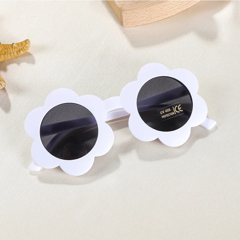 New Sun Flower Kids Sunglasses UV400 for Boy Girls Toddler Lovely Baby Sun Glasses Round Cute Children Outdoor Eyewear