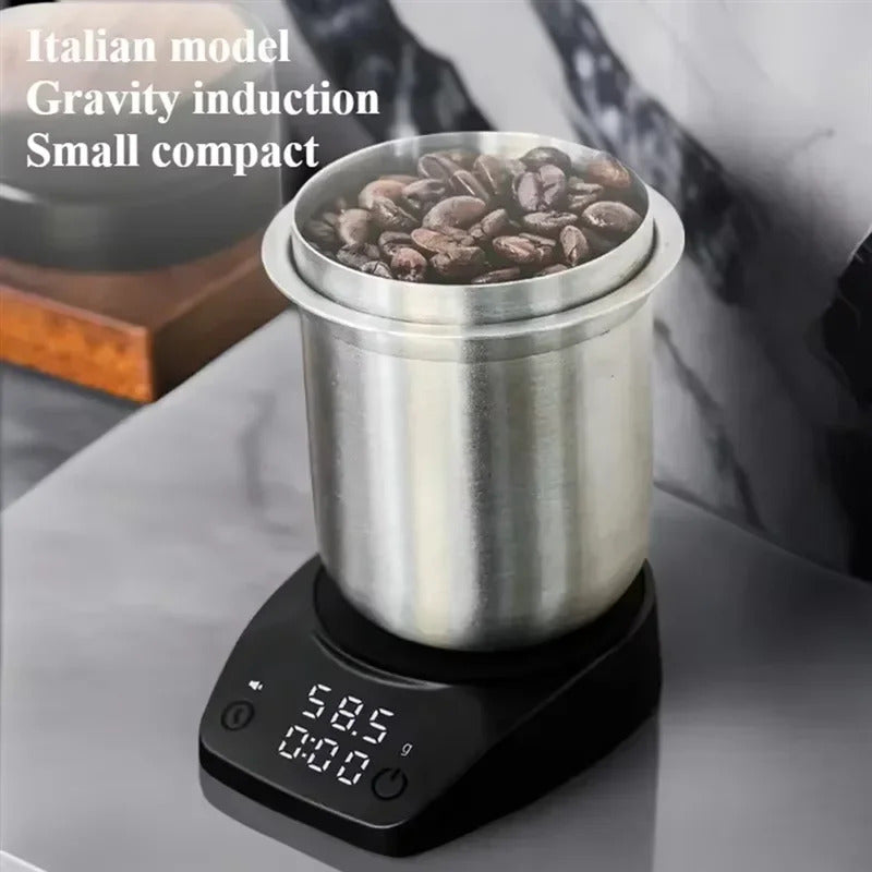 ABBK-Compact Digital Coffee Scale With Timer,High Precision Weighing & Timing For Perfect Brew,Essential For Home,Coffee Shop