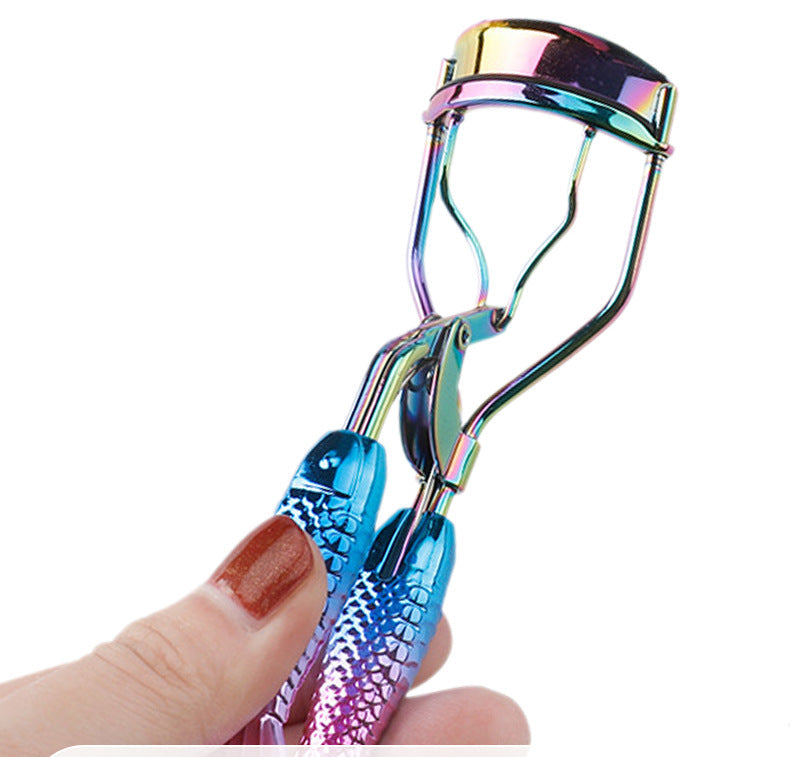 Mermaid Tail Eyelash Curler Portable Natural Curling Non-Pinch Beginner Eyelash Curler Beauty Tool Wholesale