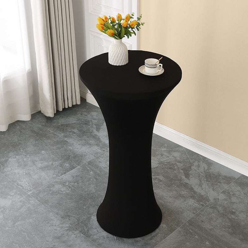 Elastic Cocktail Table Cover Table Skirt Bar Skirt Display Table Hotel Wedding Round Event Cloth High Table Cover