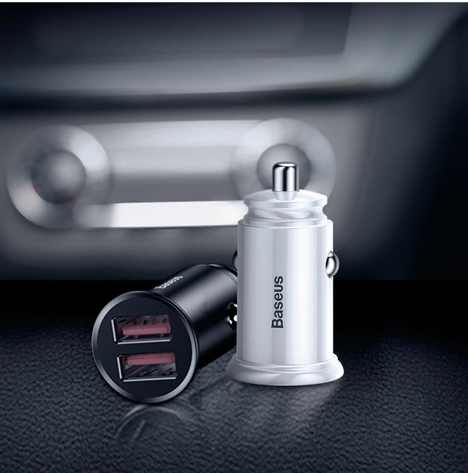 Baseus 5pcs USB Car Charger Quick Charge QC4.0 QC3.0 PD3.0 SCP PPS 5A Type C 30W Fast USB Charger For iPhone Xiaomi Mobile Phone