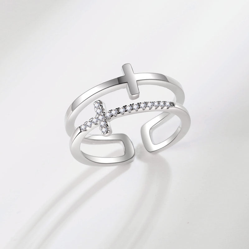 Internet Celebrity Trendy Fashion Minimalist Open Index Finger Ring