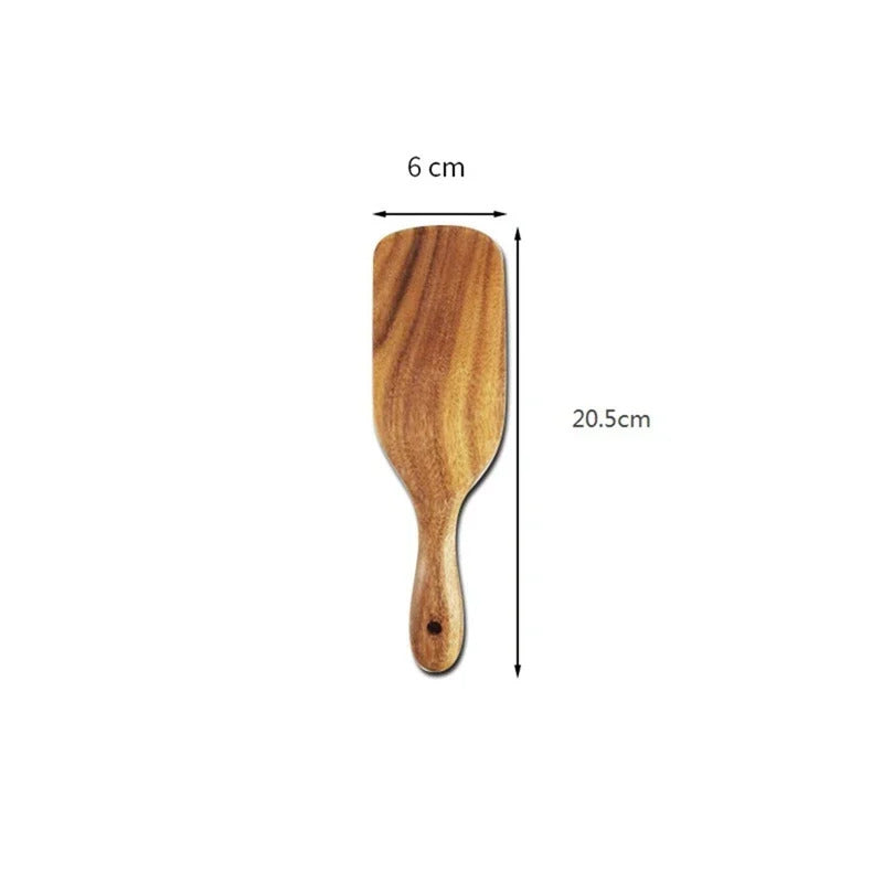 Wooden Rice Spoon Spatula Steak Fry Sauce Non-Stick Cooking Tools Spatula  Accessoires De Cuisine  Cooking Accessories