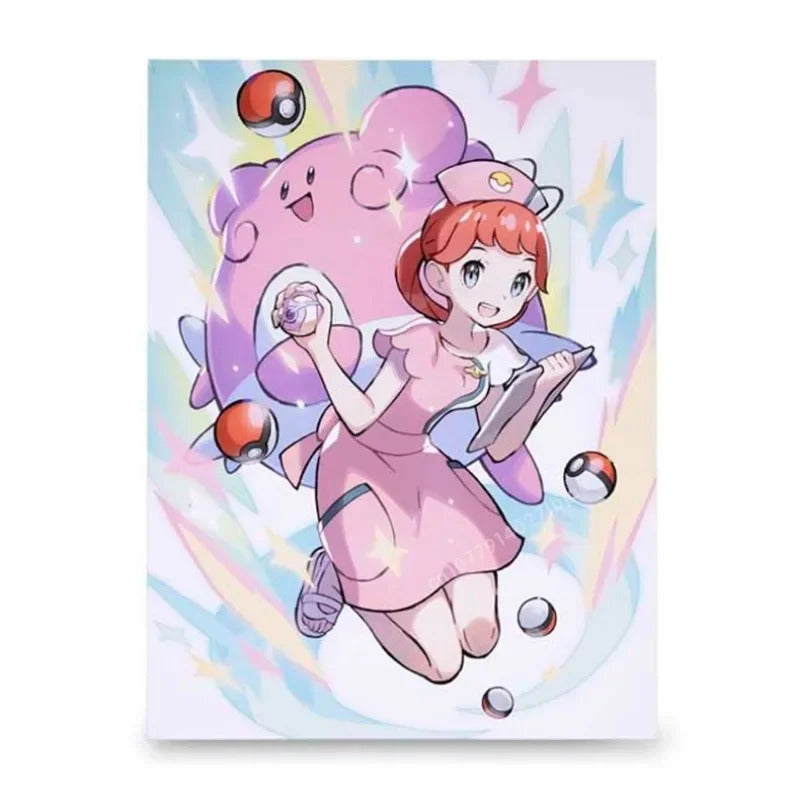 American Version of PokeMon Center Trainers Series Little Youmali, Salina, Chibana Posters, Home Canvas Hanging Paintings