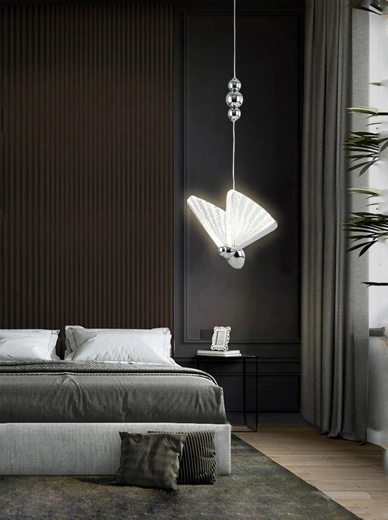 Butterfly Led Pendant Lights Nordic Hanging Lamp Indoor Lighting For Bedside Living Dining Room Kitchen pendente iluminação