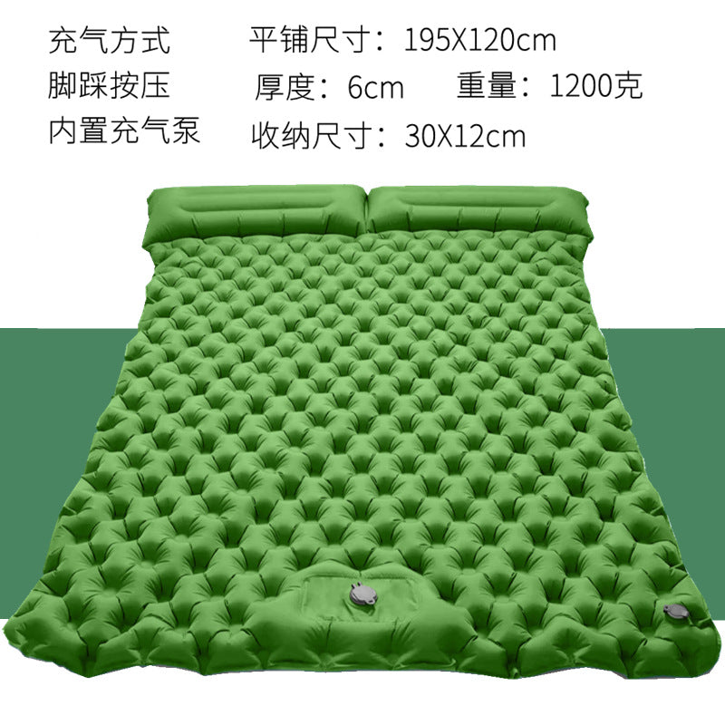 Thickened Outdoor Foldable Portable Tent Nap Mat Ground Mat Moisture-proof Mat Single Double Egg Nest Mat Inflatable Mat