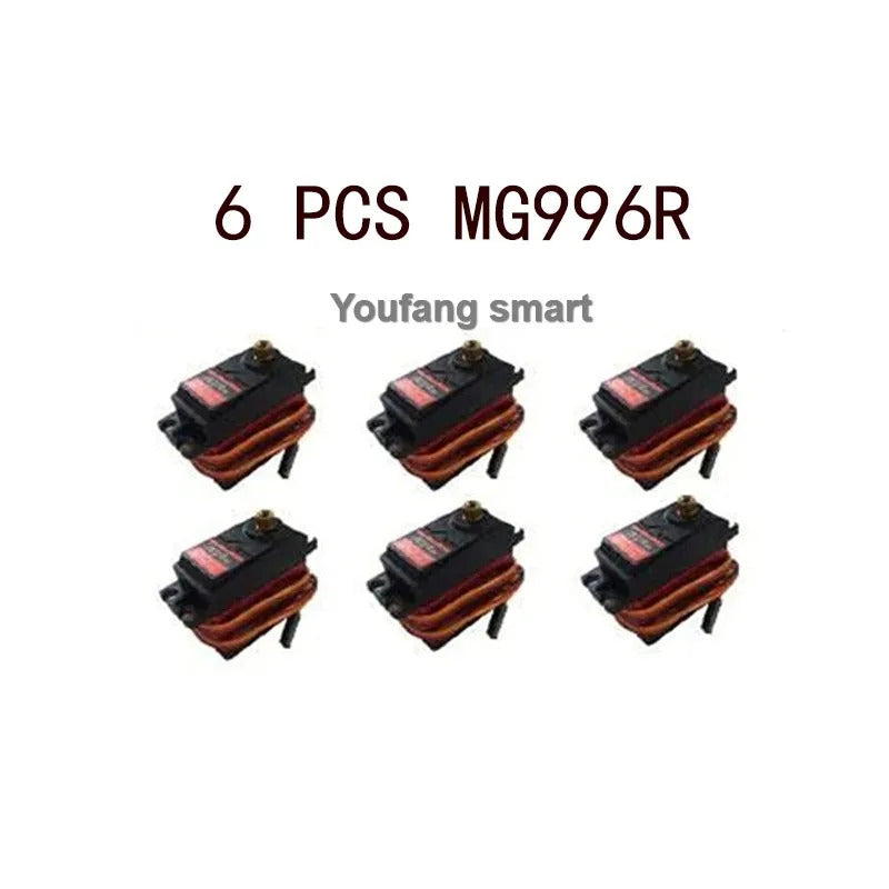 6 DOF Robot Arm Kit Manipulator Metal Alloy Mechanical Arm Clamp Claw Kit MG996 Robot DIY kit with Open Source Code and Tutorial