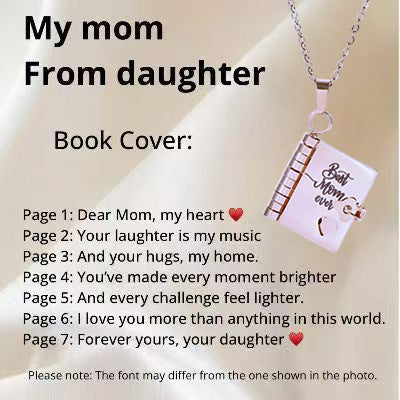 Titanium Steel Women's Love Letter Necklace Openable Pendant Couple New Style Personality Temperament Necklace Clavicle Chain