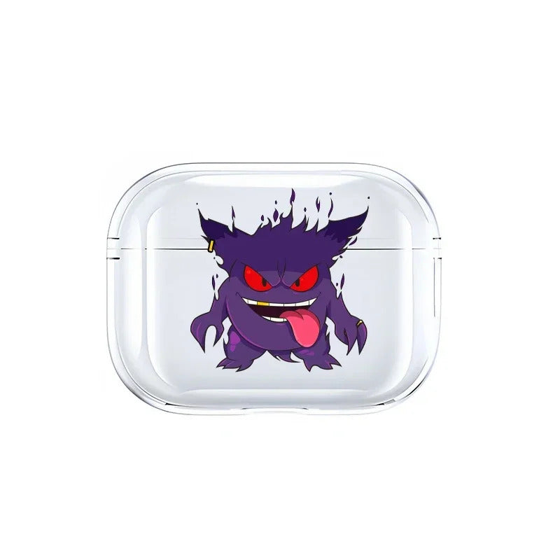Anime Pokemon Gengar Pikachu Snorlax Charizard Earphone Shell Be Applicable AirPods Pro 1 2 3 4 Transparent Protective Case