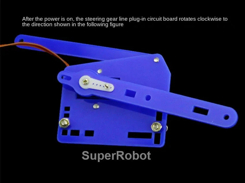 SG90 4 Dof Unassembly Acrylic Mechanical Robot Manipulator Claw For Arduino Robot Arm DIY Kit UNO Programmable Robot Starter Kit