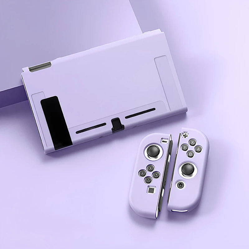 Protective Case Compatible With  Switch OLED Console And Joy-Cons, Switch Can Be Inserted In Dock With Shell