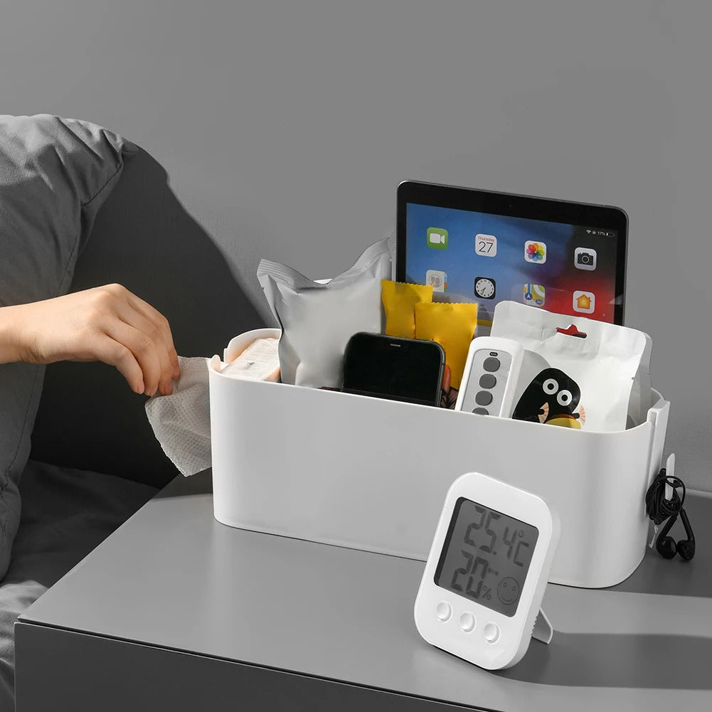 Hanging Storage Box for Bedside Sturdy PP Plastic Ready to Hang Convenient Organizer Ample Space for Essentials