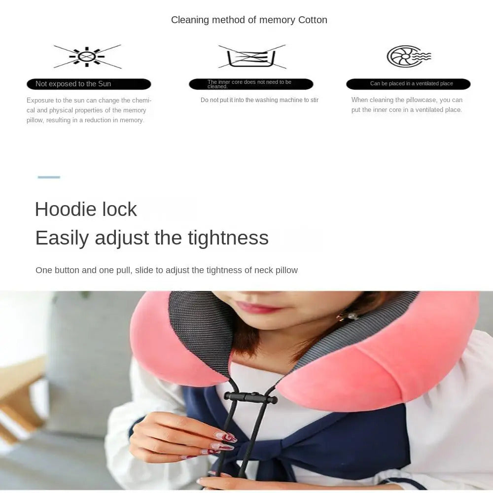Memory Foam Cushion Without Carry Bag Travel essentials U Shaped Pillows Travel Pillow Neck Protect Neck Support