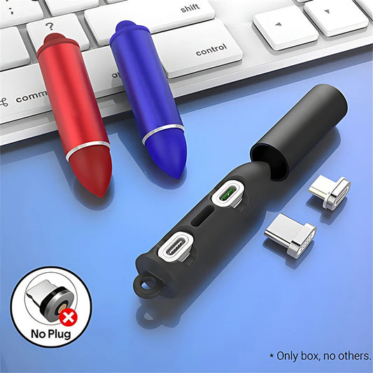 1PC Magnetic Charging USB Tips Storage | Cord Holder Cable Organizer Connector Head Plug Adapter