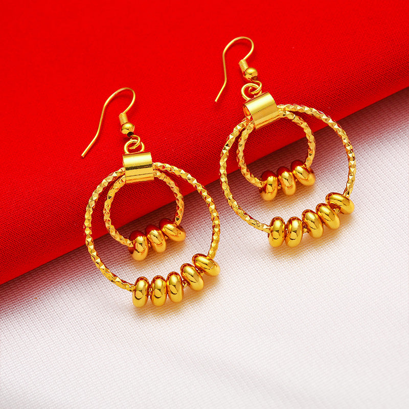 Shagin Women's Large Earrings Fashion Large Women's Earrings Transfer Beads