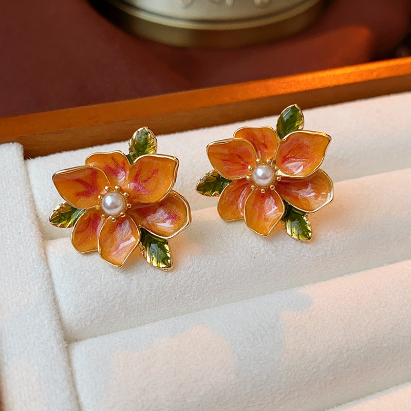 Vintage Earrings Fashion Versatile Ear Jewelry Niche Light Luxury High-end Accessories