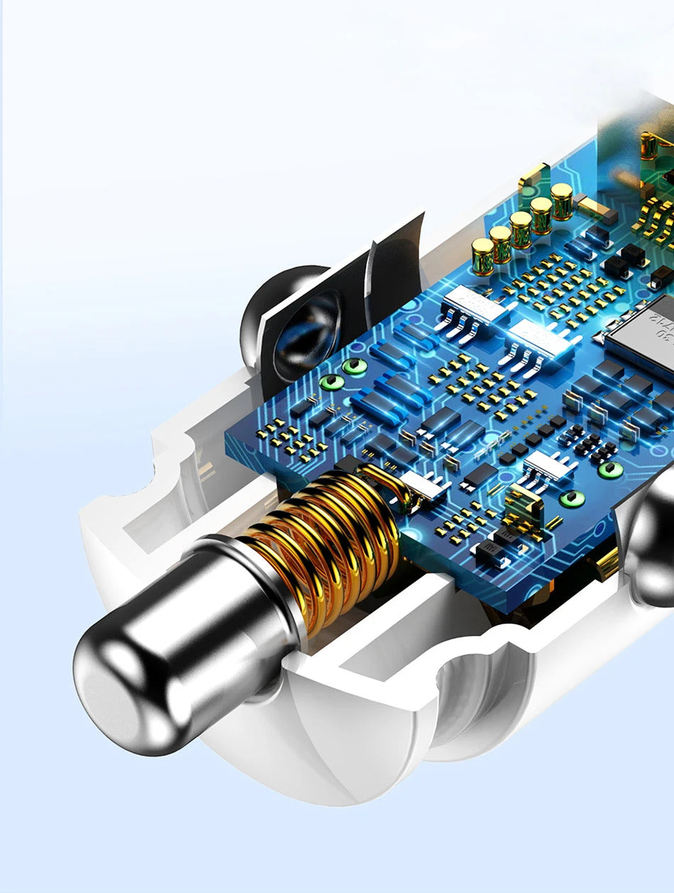 Baseus 5pcs USB Car Charger Quick Charge QC4.0 QC3.0 PD3.0 SCP PPS 5A Type C 30W Fast USB Charger For iPhone Xiaomi Mobile Phone