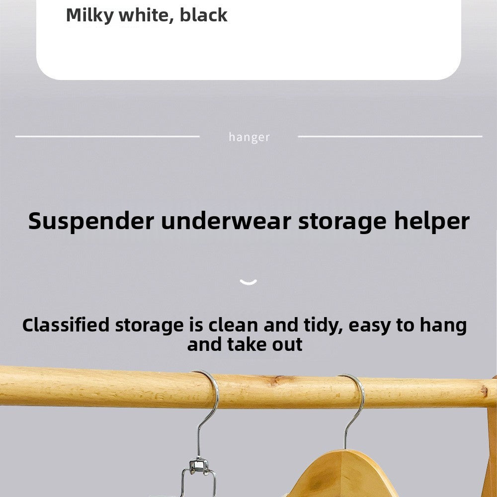 Strap Hanger 20 Hook Multi-hanging Underwear Vest Storage Artifact Multifunctional Hook Student Dormitory Wardrobe Hanger