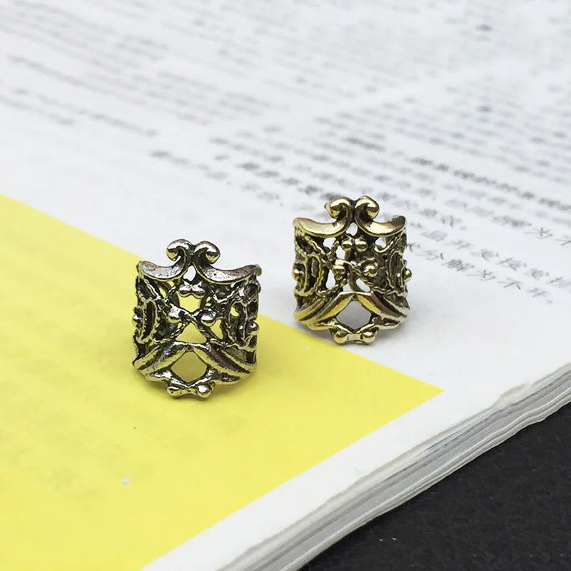 Antique Ear Cuff for Women Punk Small Hollow Flower Charm Retro Clip Earrings Cheap Ear Jewelry Party Gift Wholesale
