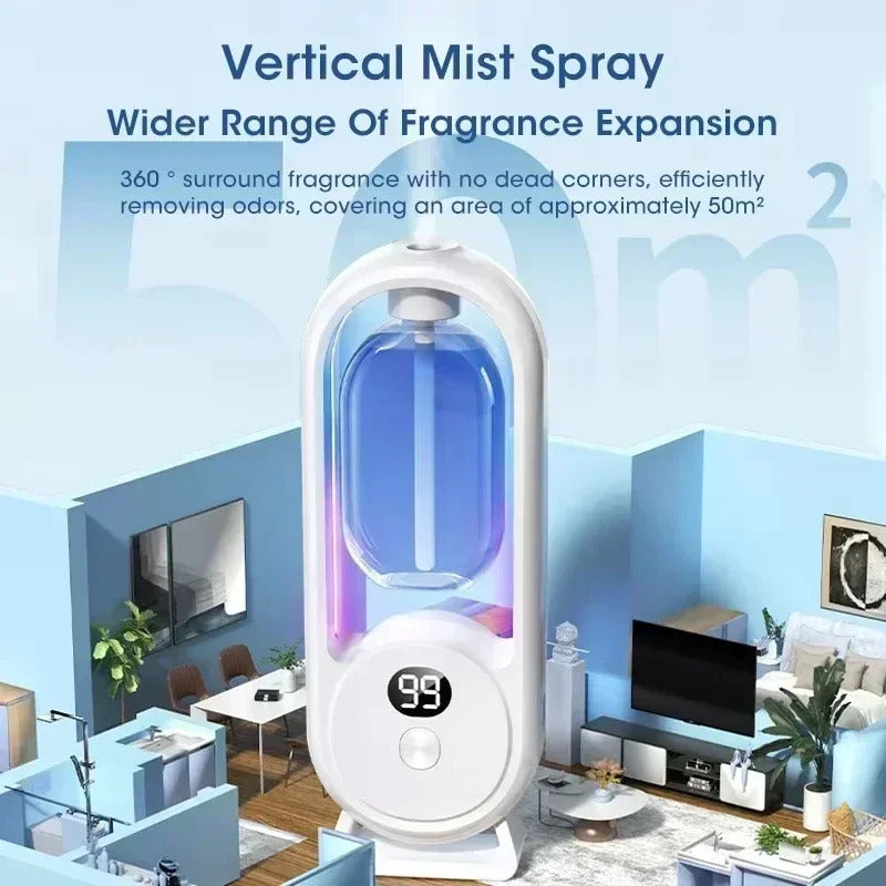 Automatic Fragrance Machine Essential Oil Diffuser Nebulizer Perfume Scent Machine for Kitchen and Toilet Home Deodorization