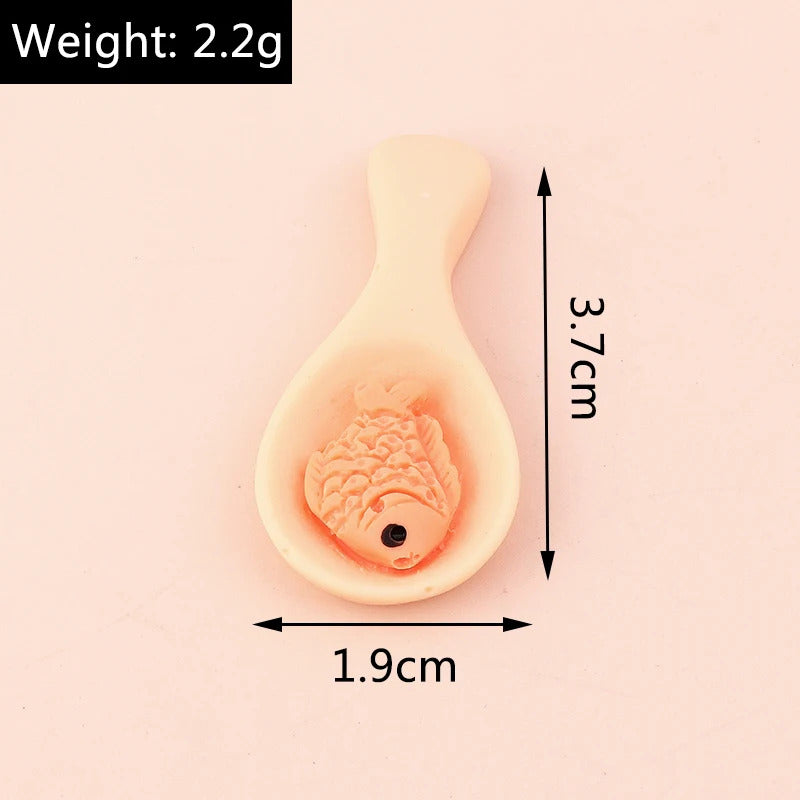 Leslie Random Mix 10pcs Cute New Miniature Dollhouse Simulated Food Snacks Mini Bread Cake for Girls BJD Doll Kitchen Toys